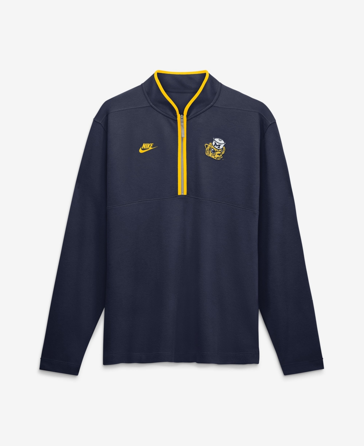 Nike Men's Navy Michigan Wolverines Victory Dri-fit Half-Zip Pullover - Navy