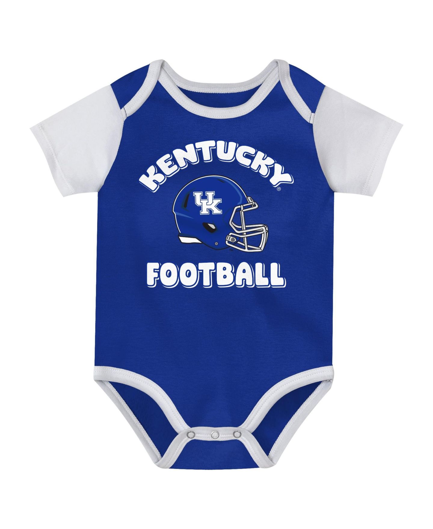 Outerstuff Baby Boys and Girls Royal Kentucky Wildcats Star Player Three-Piece Bodysuit Set — фото 2