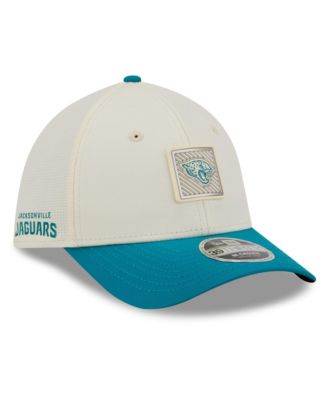 Men's  Cream/Teal Jacksonville Jaguars 2026 NFL Training Camp 39THIRTY Flex Hat