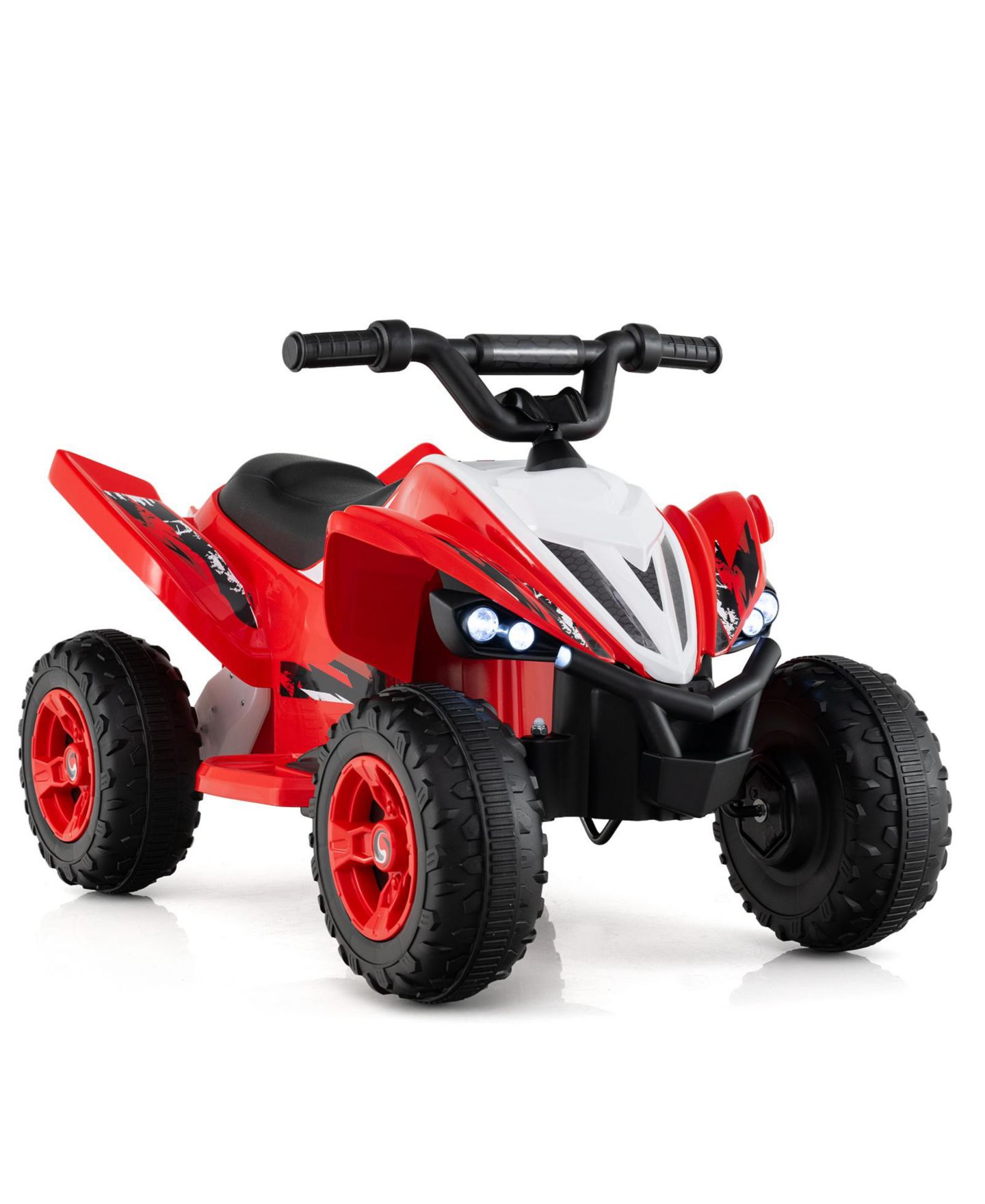Детская игрушка SUGIFT 12V Rechargeable Ride-On ATV Quad with LED Headlights and 7 mph Max Speed, 66 lb Capacity, Ages 3+, цвет: Красный — фото 8