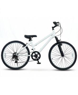 24-Inch Kids Mountain Bike with 7-Speed Suspension Fork, 220 lb. Capacity, Ages 8+