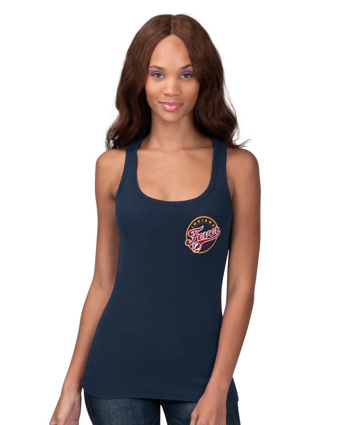 Starter Women's Navy Indiana Fever 30th Anniversary Preseason Tank Top - Navy