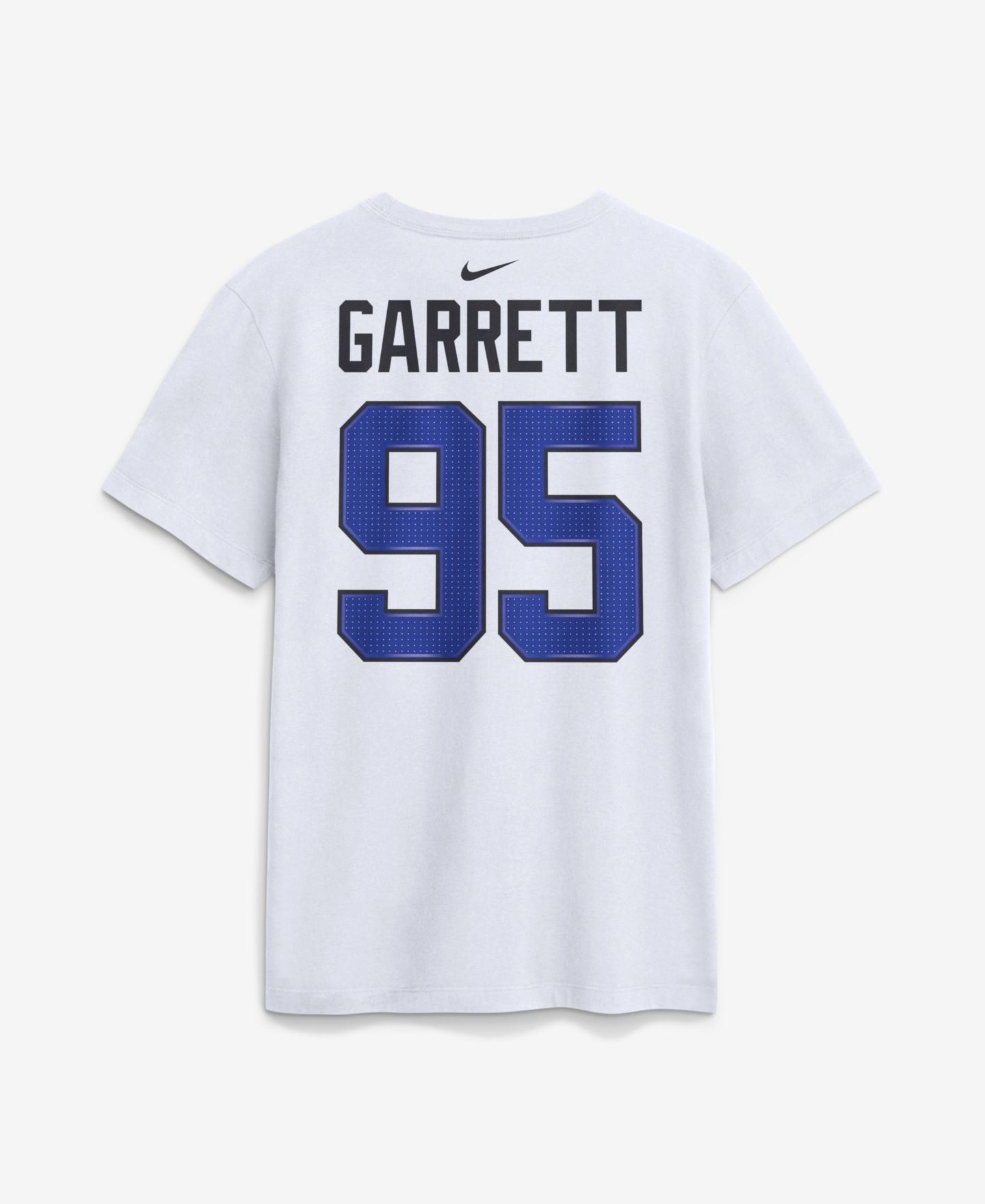 Мужская футболка Nike Myles Garrett Los Angeles Rams Fearsome White Name & Number — фото 3