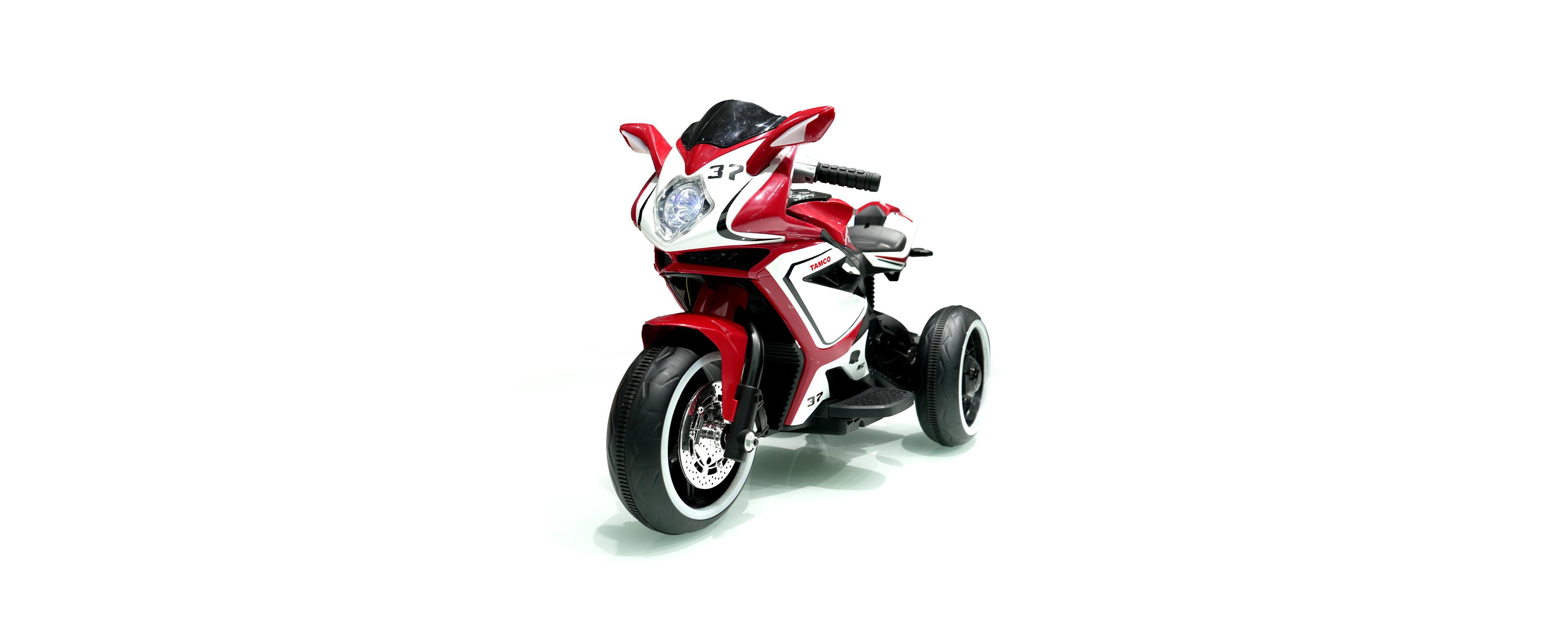 Yobtop 6V Electric Ride-On Motorcycle with Light-up Wheels, Ages 3-4