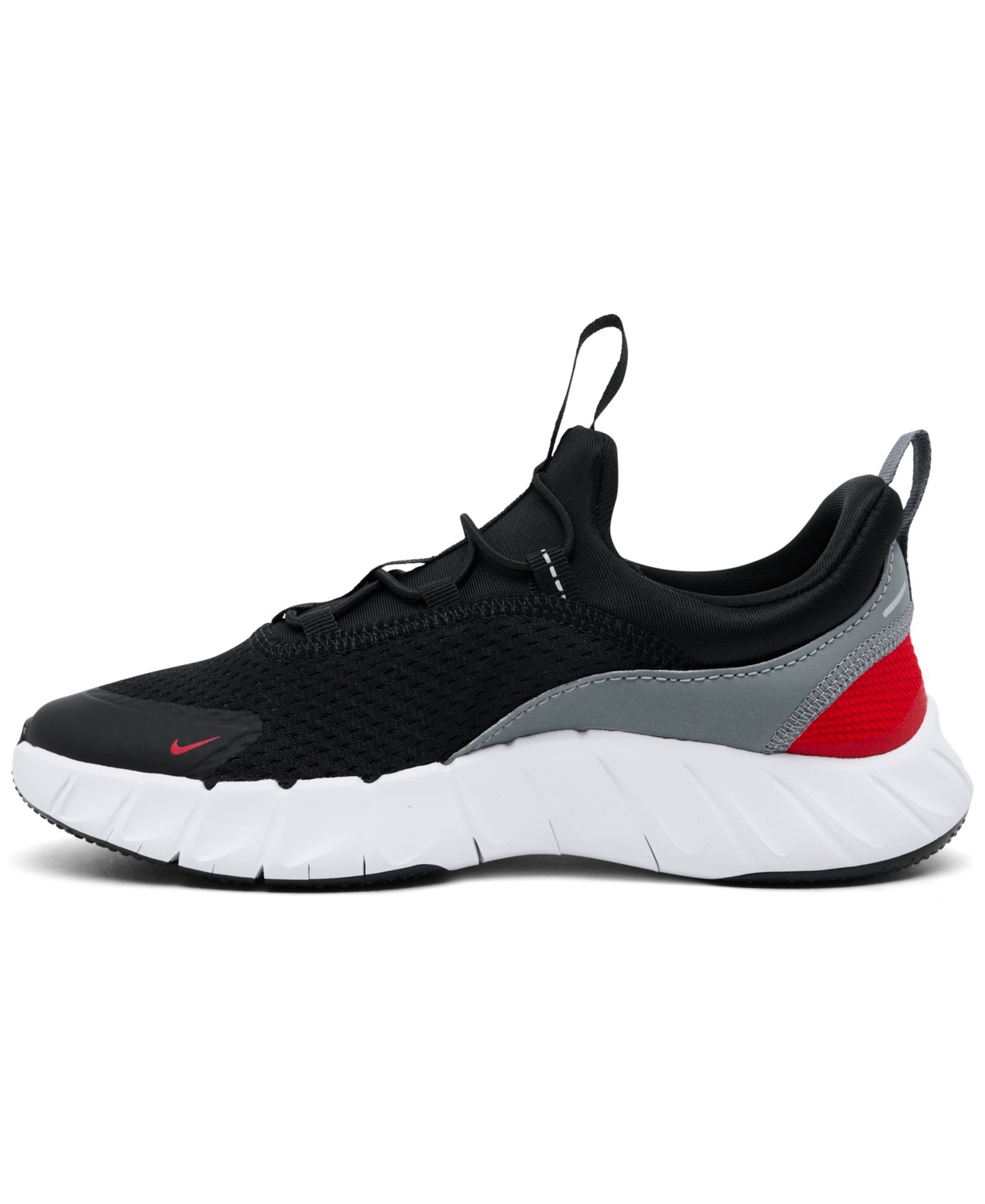 Детские кроссовки Nike Little Kids' Free Ride Elastic Lace Running, цвет: Чёрный / Белый — фото 3