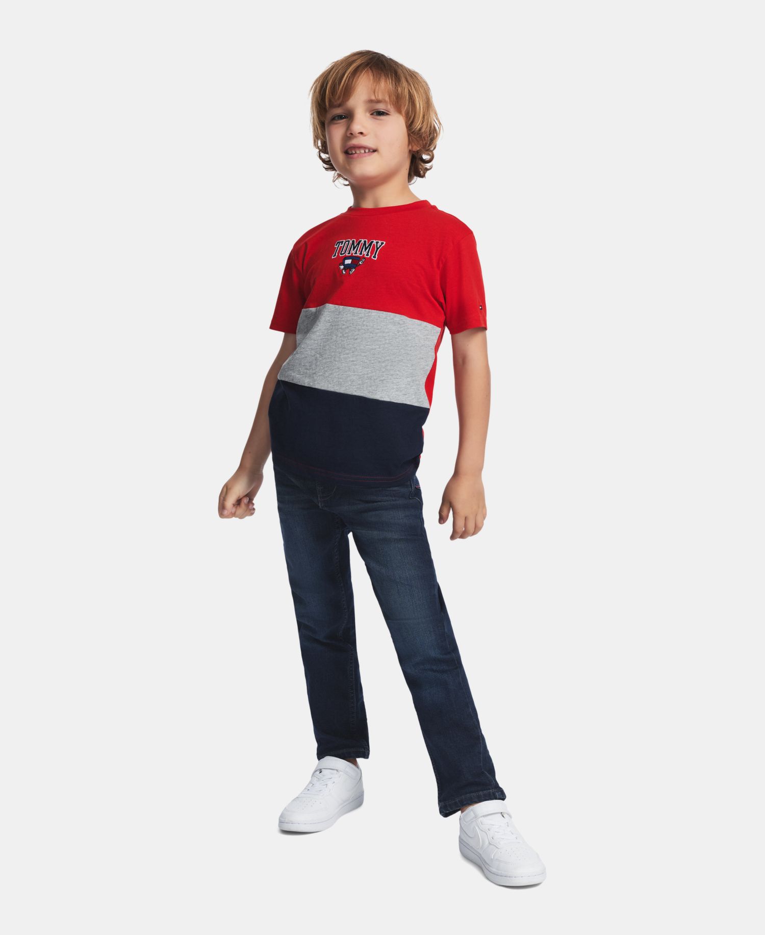 Boys' 2T-7 Mascot Color-Blocked Short-Sleeve T-Shirt