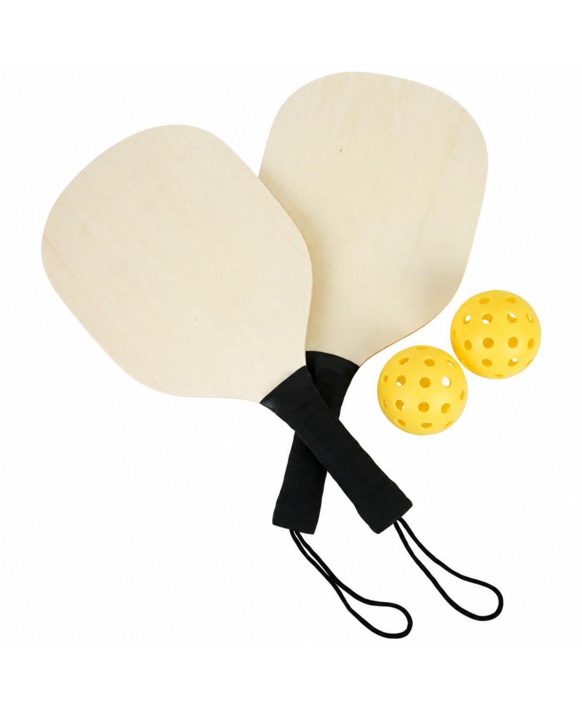 Sportneer Wood Pickleball Starter Set Indoor Outdoor Play Beginner Friendly Comfort Grip