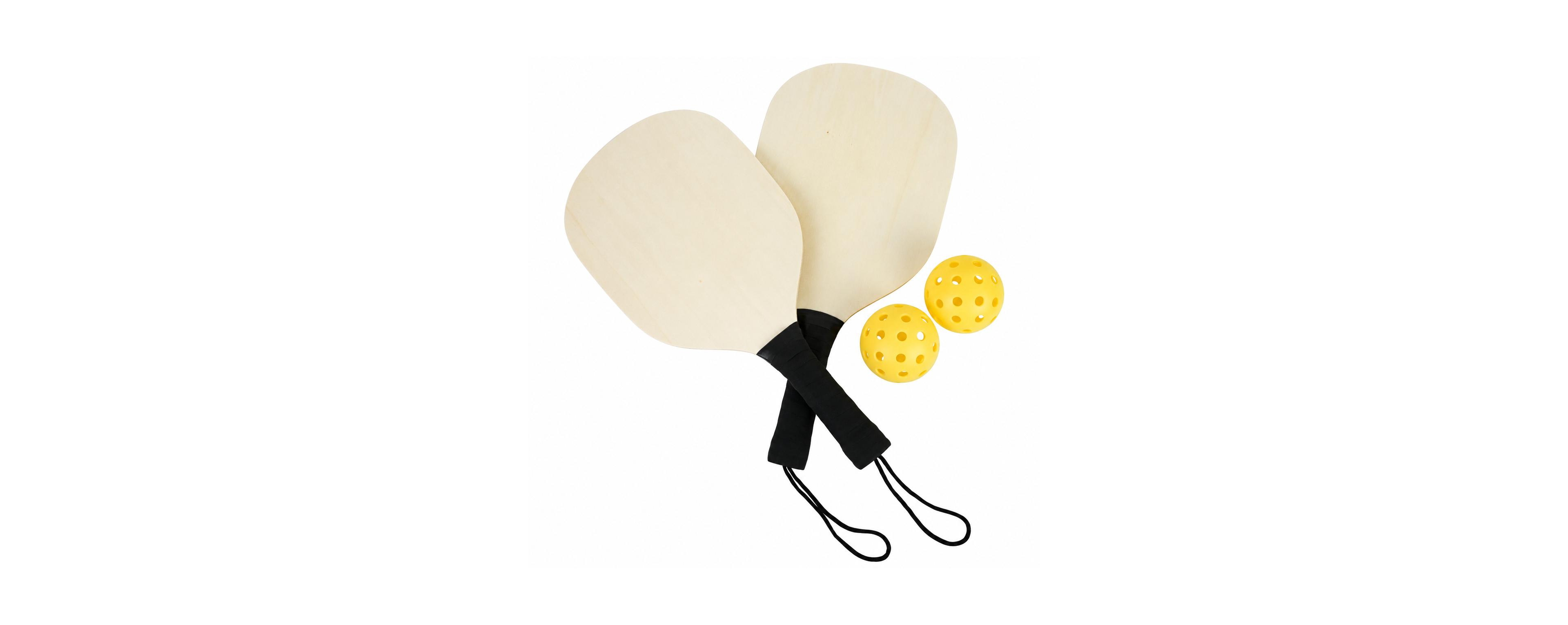 Sportneer Wood Pickleball Starter Set Indoor Outdoor Play Beginner Friendly Comfort Grip