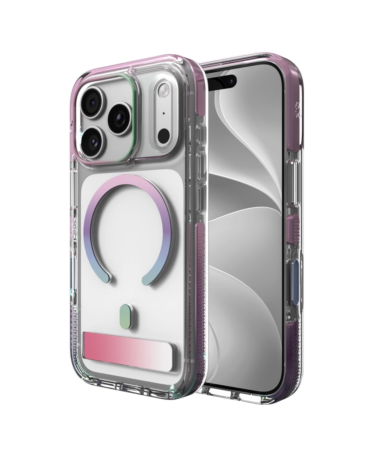 Zagg Santa Cruz Snap MagSafe Case with Kickstand for Apple iPhone 18 Pro / 17 Pro - Multicolor