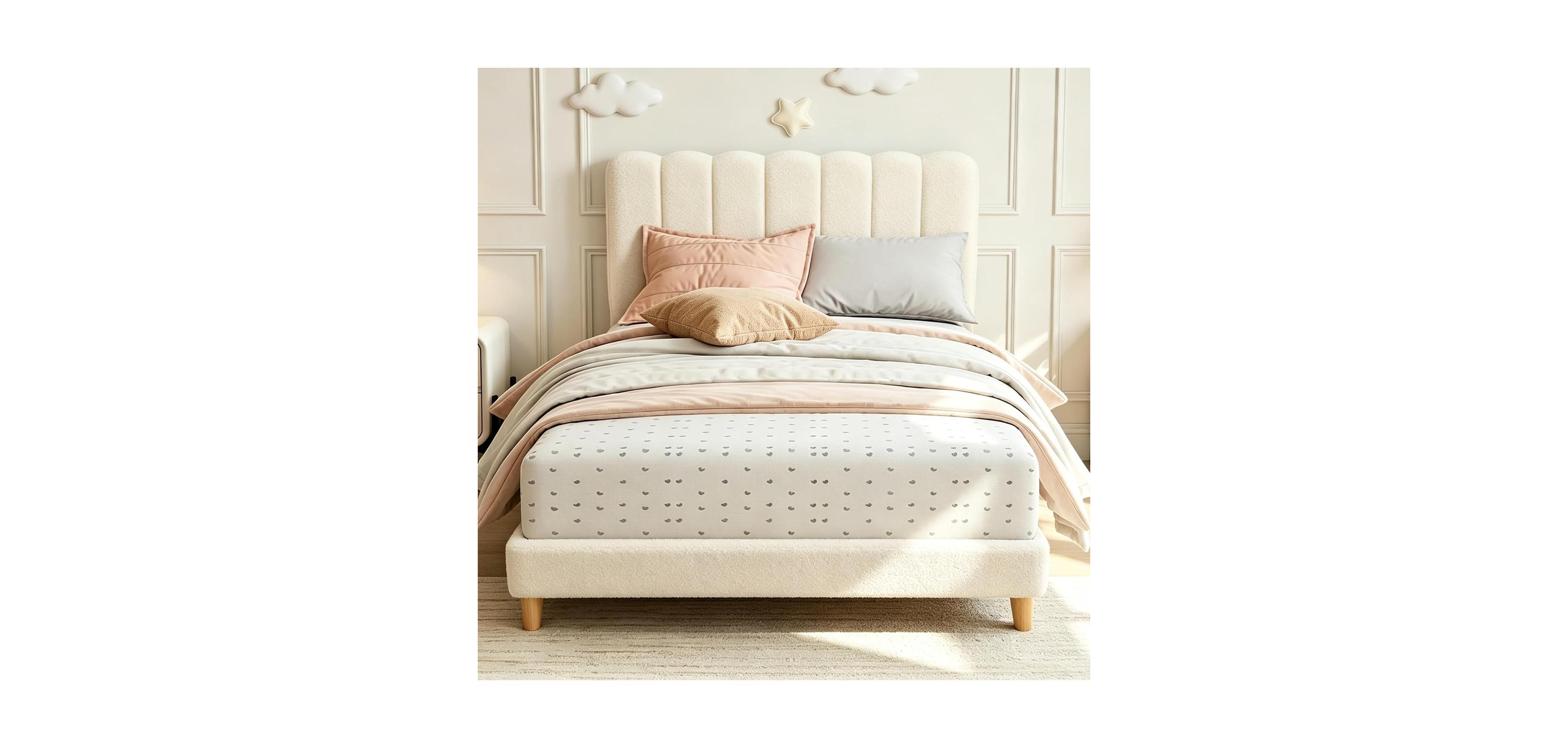 gaomon Full Bed Frame, Platform with Headboard, Low Profile