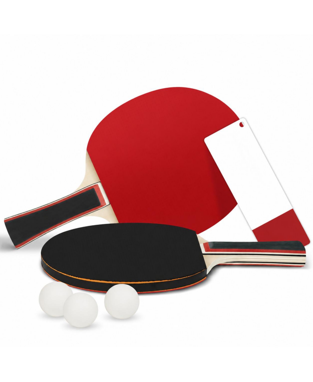 Sportneer Beginner Friendly Ping Pong Paddle Set With Balls Sticky Rubber 5 Ply Blade Comfort Handle For Indoor Outdoor Games