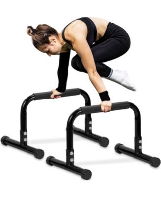 Steel Push Up Bar Parallettes Dip Handle for Home Gym Calisthenics Workout