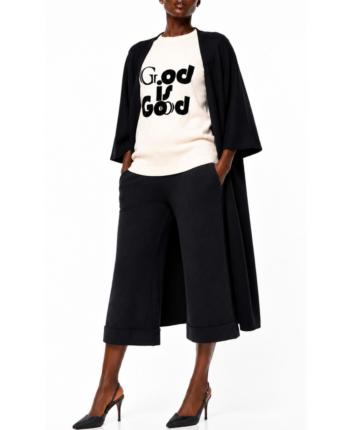 Women's Vicchi Pull-On Wide-Leg Cropped Pants