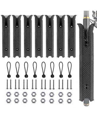8 Pack Plastic Fishing Rod Holders For Boat Kayak Wall Mount