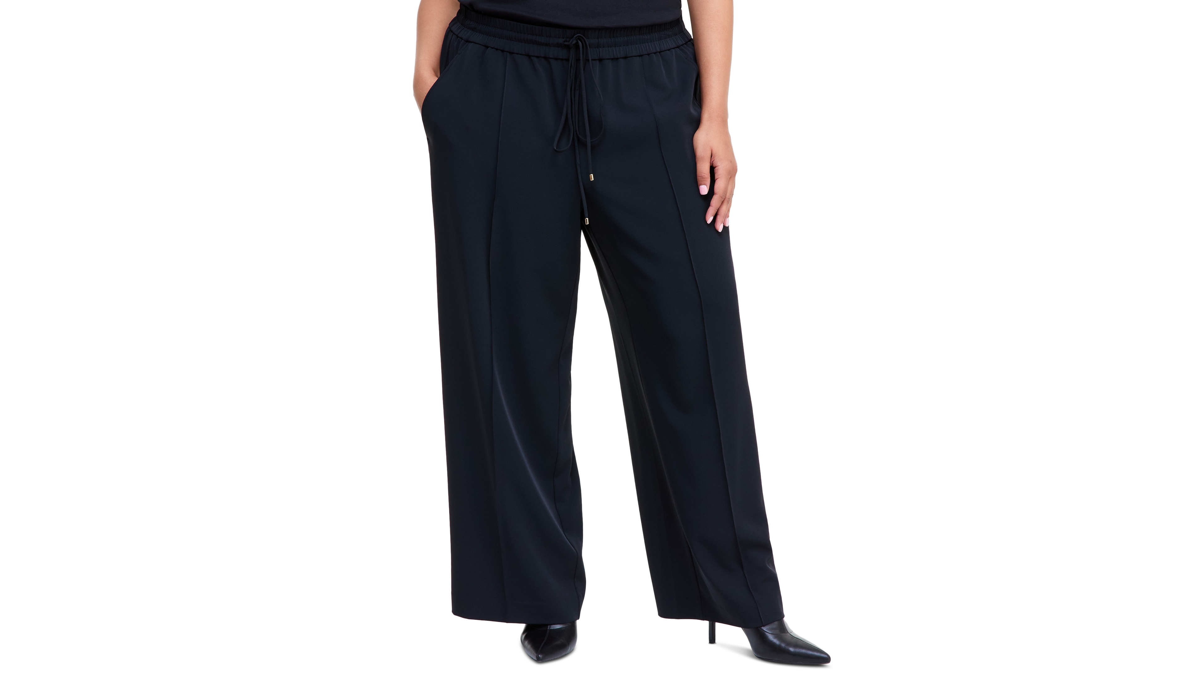 I.n.c. International Concepts Plus High-Waist Wide-Leg Pull-On Pants, Macy's Exclusive