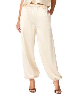 Women's Halo Satin Wide-Leg Pull-On Pants