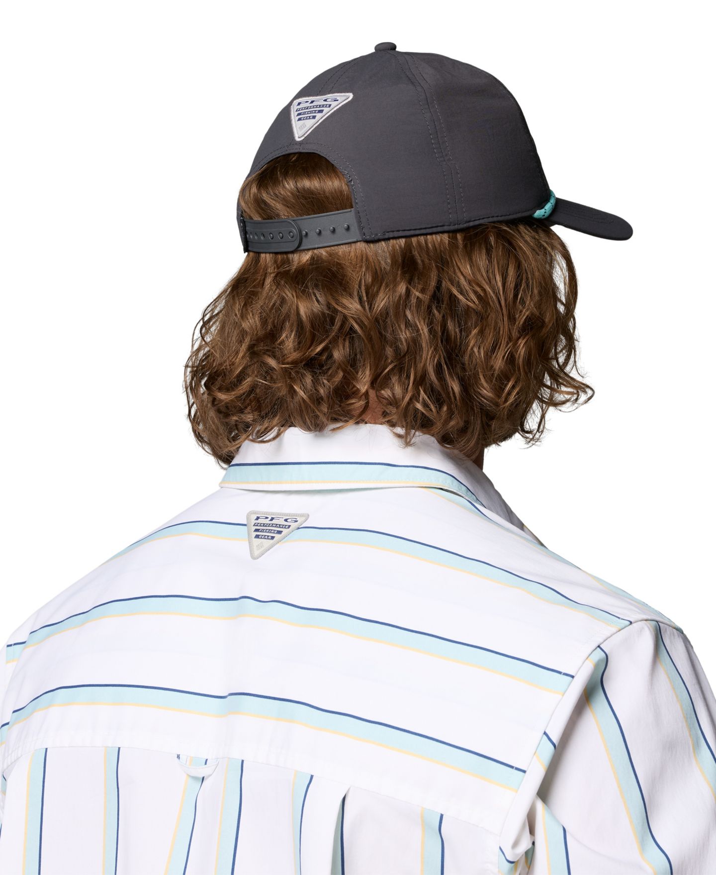 Мужские головные уборы Columbia Bonefish Flats™ Snapback Hat, цвет: Shark/Gulf Stream/Fly — фото 2