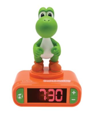 RL800NI1, Super Mario, Yoshi Nightlight alarm clock, Sounds and Melodies, LCD Backlit screen, Luminous, Snooze, Clock