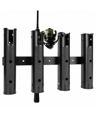 Adjustable 4 Tube Fishing Rod Holder Wall Mount Rack For Boat Kayak RV