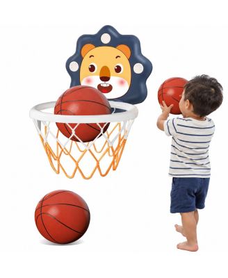 Adjustable Height Mini Indoor Basketball Hoop For Toddlers 3 Plus