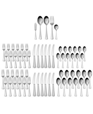 Benton Stainless Steel 65-Piece Flatware Set, Service for 12