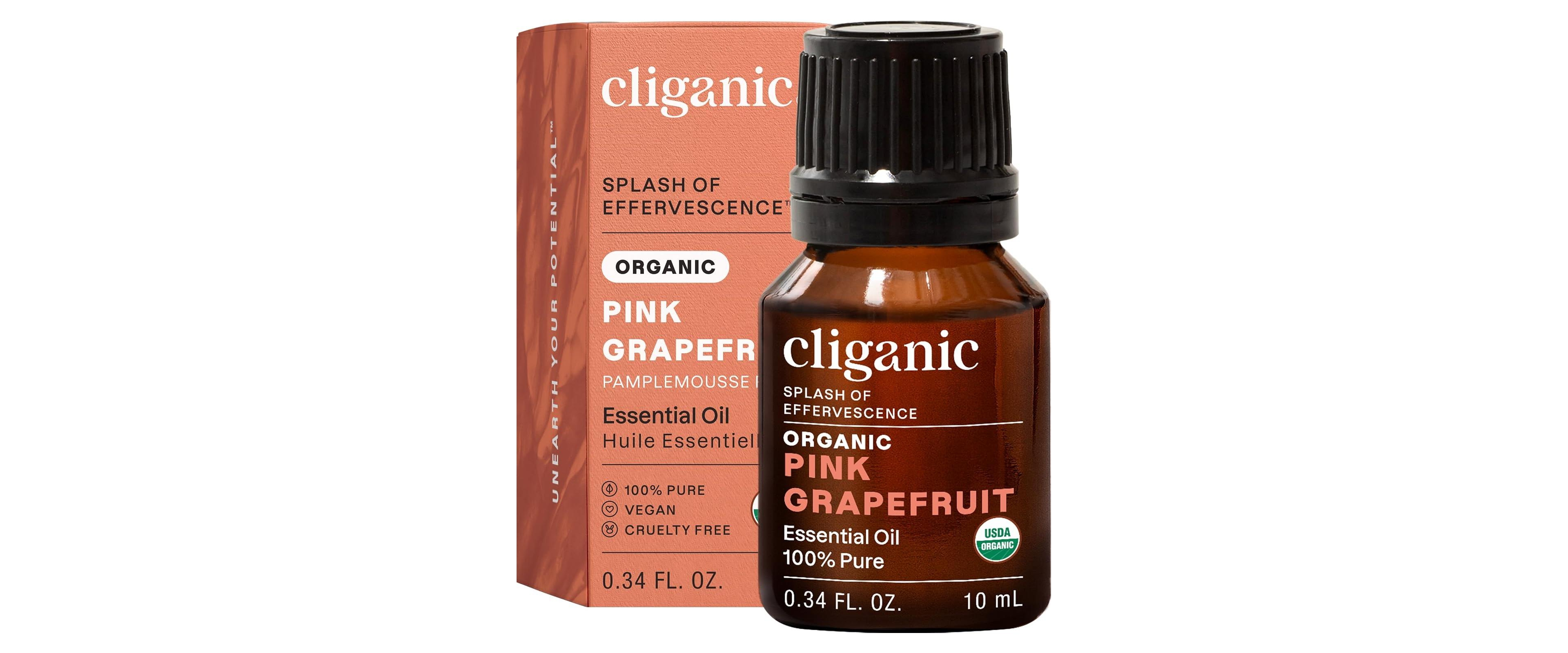Cliganic Organic Pink Grapefruit Essential Oil