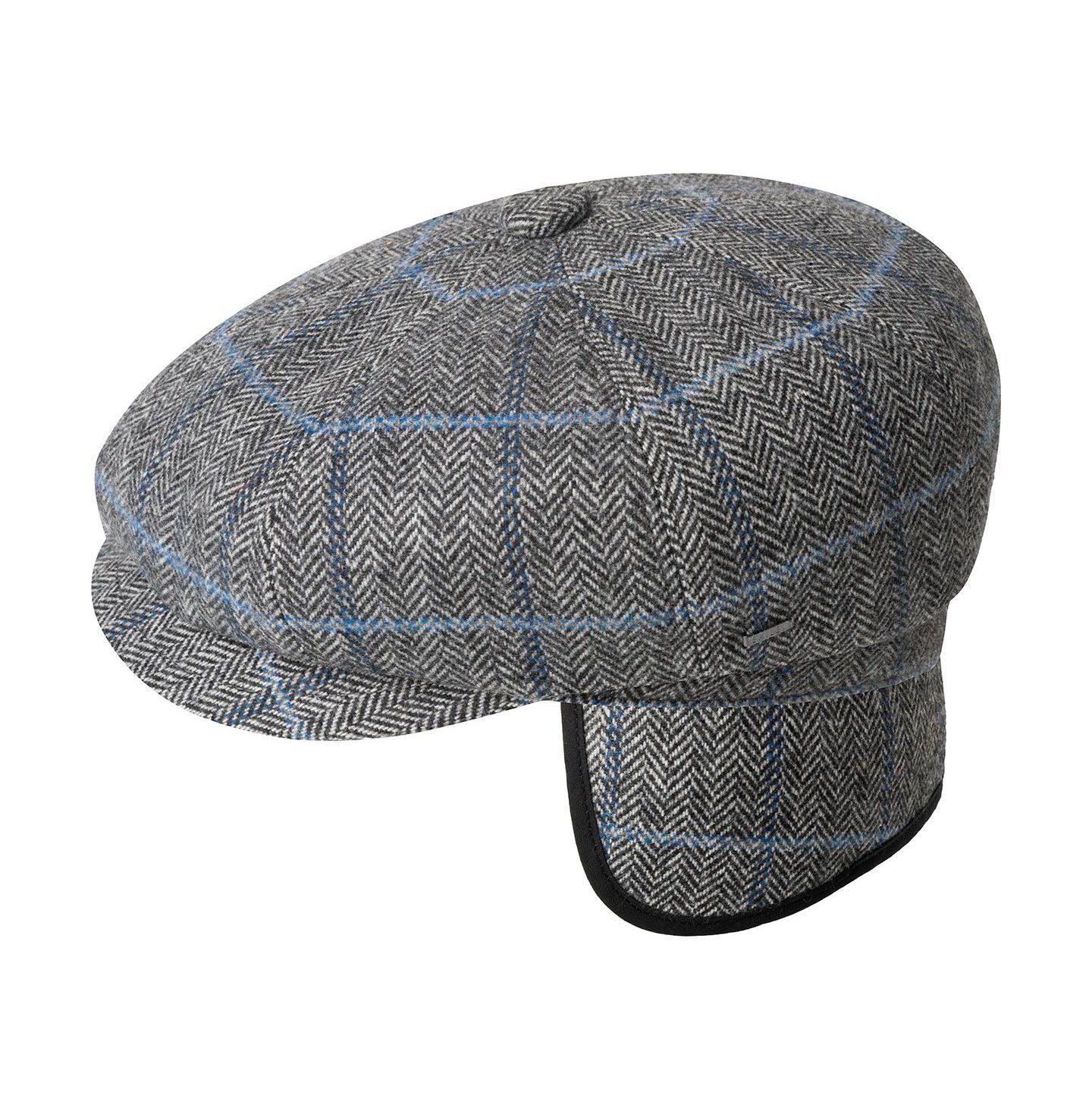 Мужская кепка Bailey 1922 Wool-Blend Herringbone Convertible Earflaps 8/4 Newsboy, цвет: Avion — фото 2