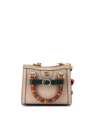 Mini Diana NM Bamboo Handle Tote Leather
