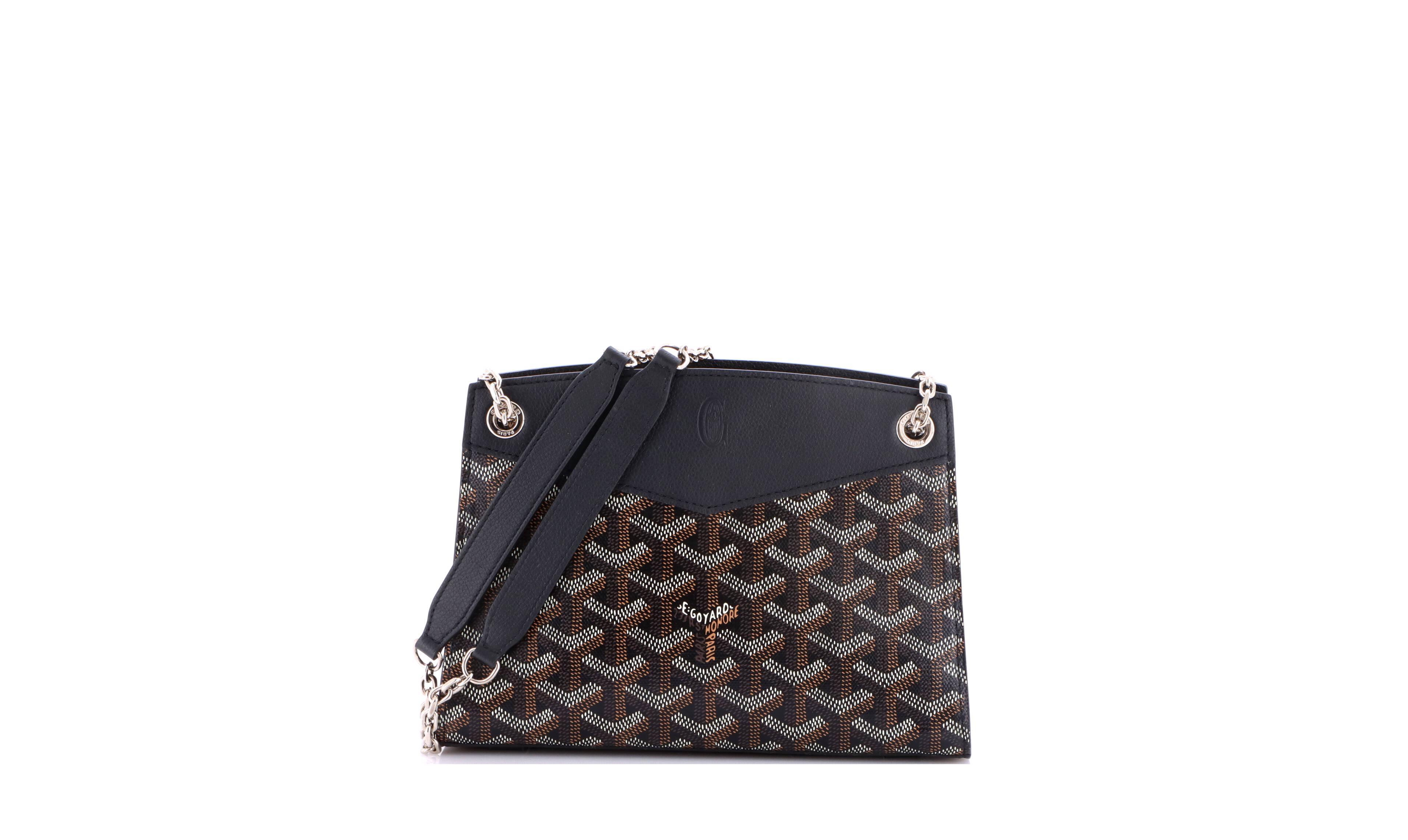 Pre-Owned Goyard Mini Structured Rouette Chain Shoulder Bag Coated Canvas