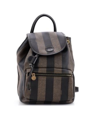 Medium Pequin Front Pocket Backpack Coated Canvas