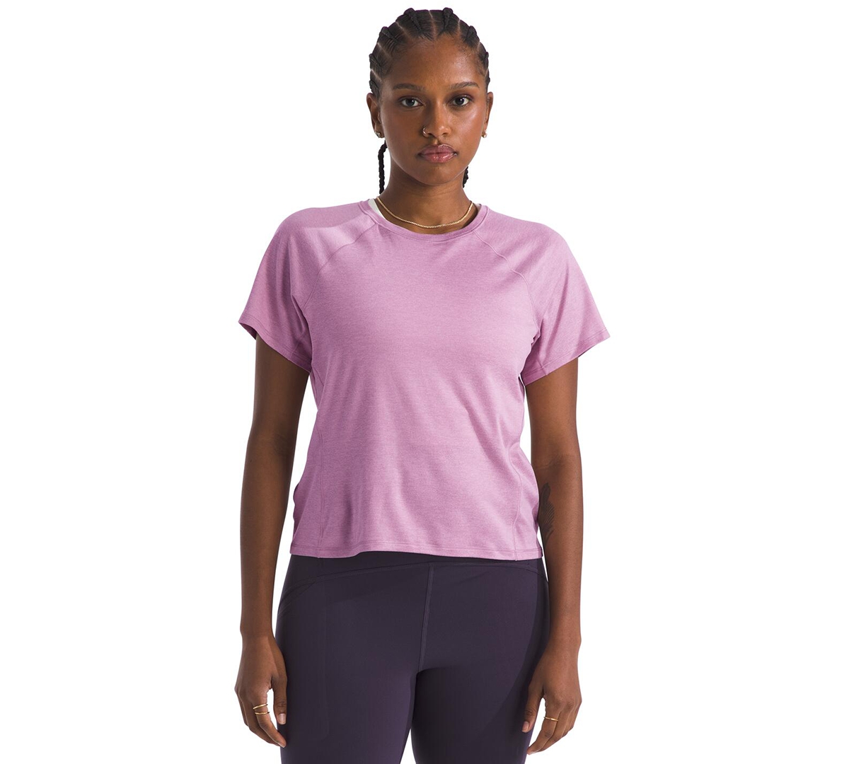 The North Face Women’s Jaida Short-Sleeve T-Shirt (Size: Small): Hushed Lavender Light Heather