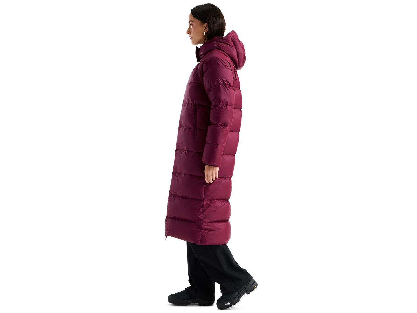 Женская куртка The North Face Hydrenalite City Long Down Parka, цвет: Антрацитовый серый — фото 7