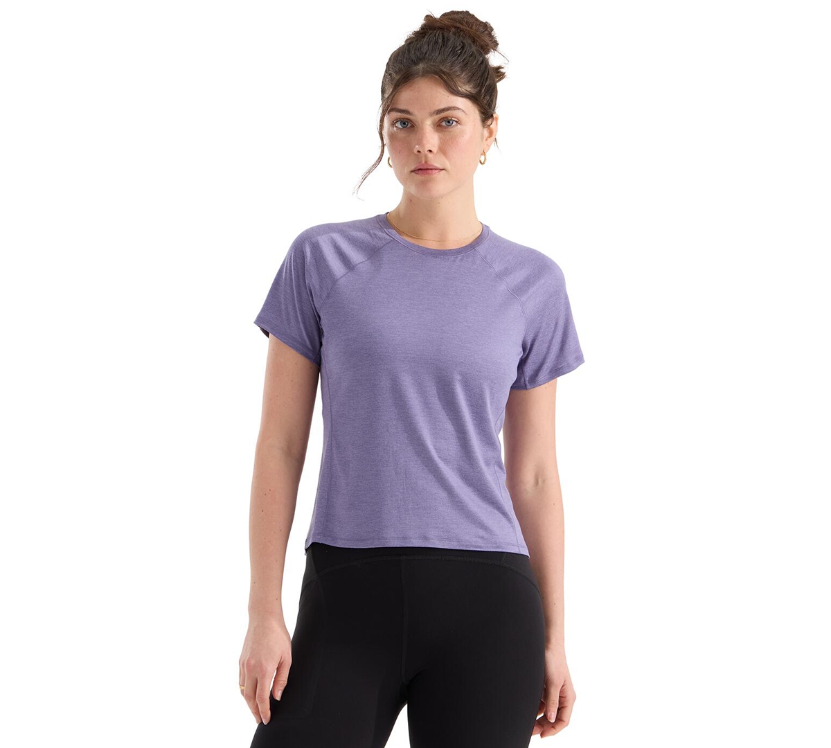 The North Face Women’s Jaida Short-Sleeve T-Shirt (Size: Small): Grounded Plum Light Heather