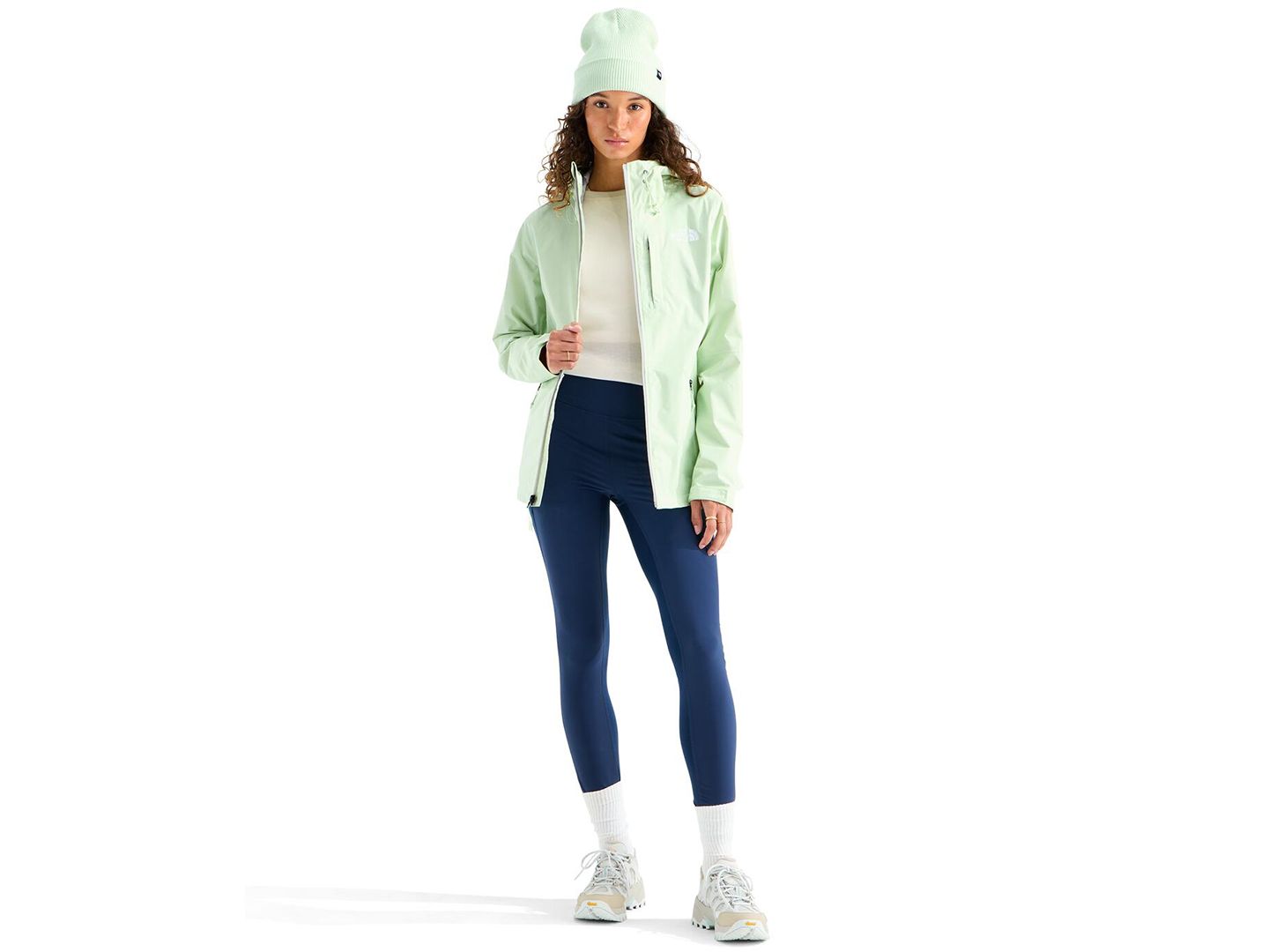 Женская куртка The North Face Alta Vista Hooded Rain, цвет: Серый — фото 10