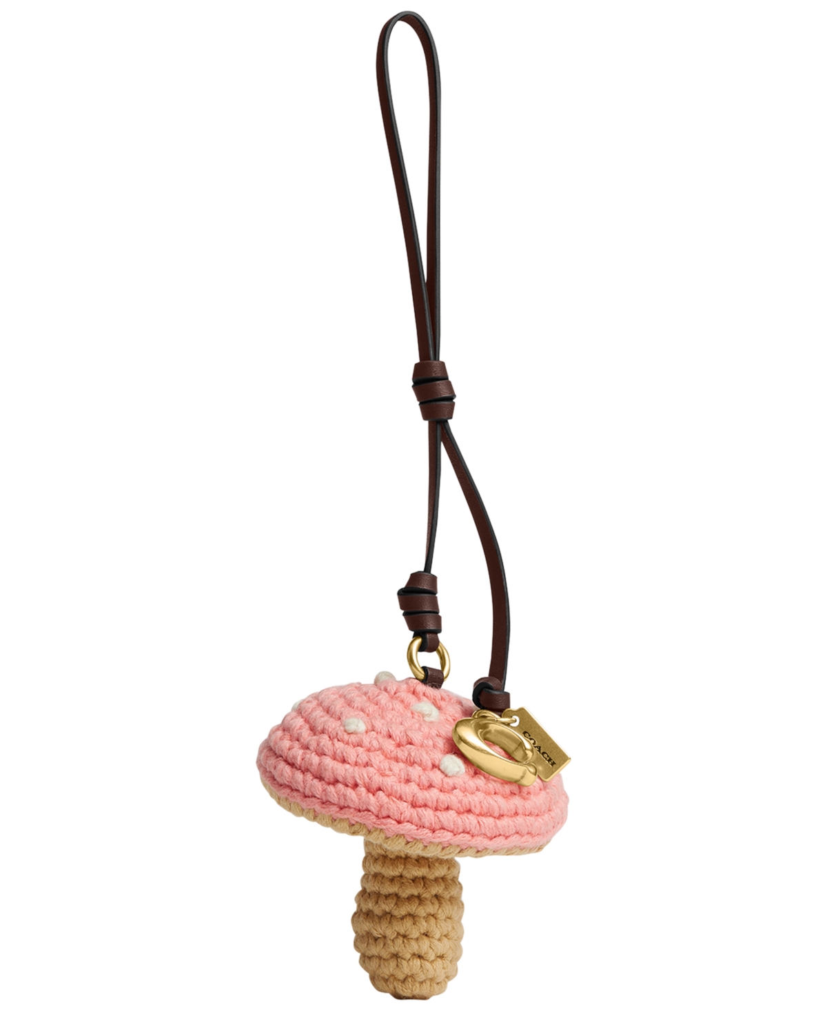 Coach Crochet Mushroom Bag Charm