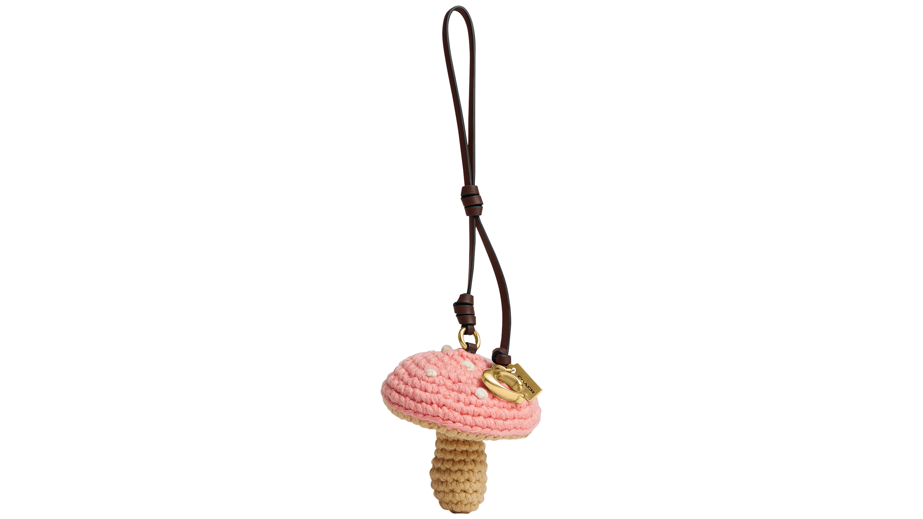 Coach Crochet Mushroom Bag Charm
