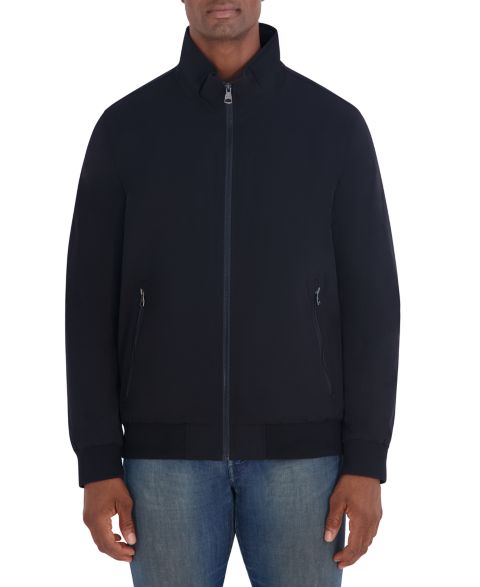Мужская куртка Nautica Fleece-Lined Regular-Fit Bomber, цвет: Чёрный