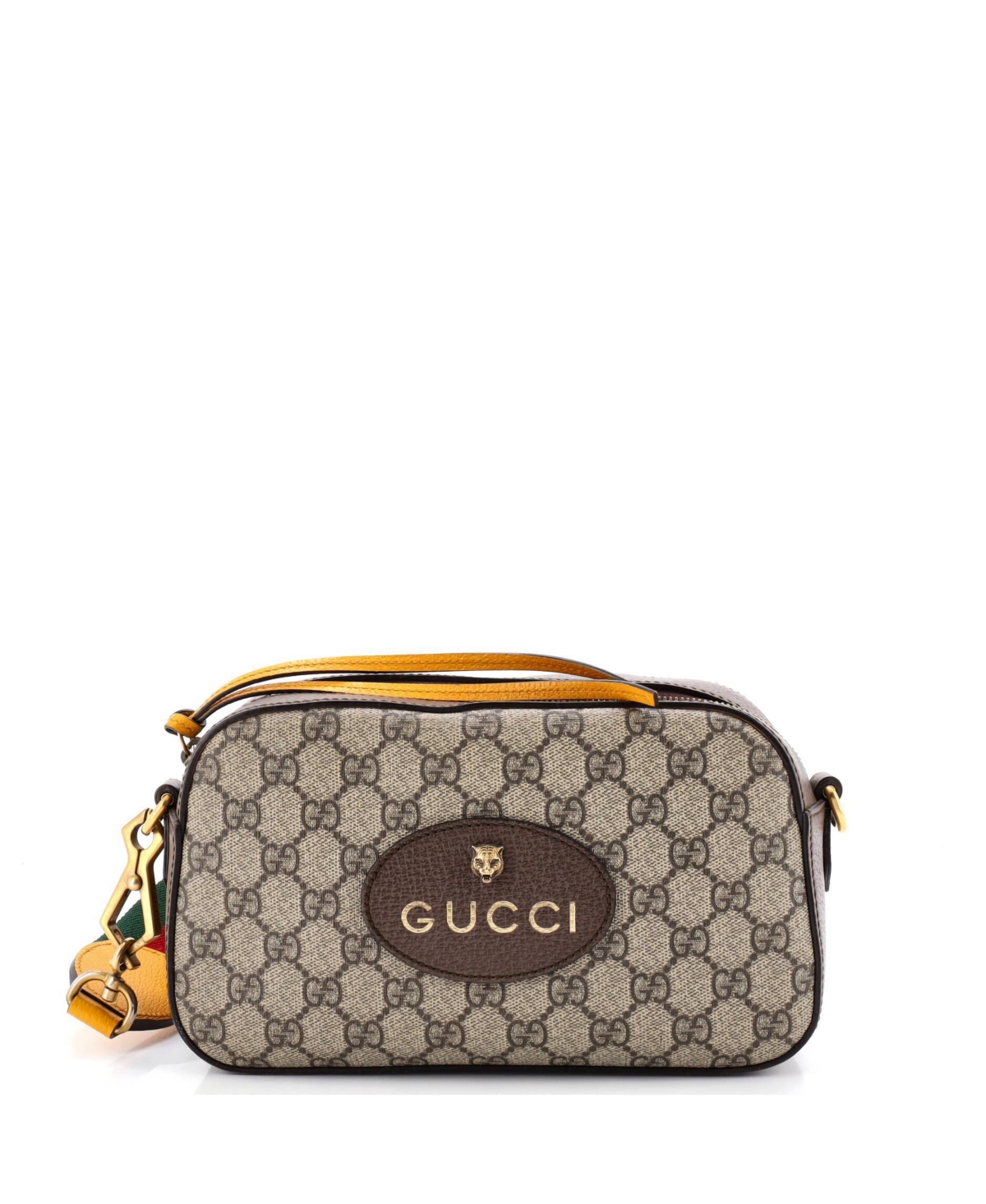 Pre-Owned Gucci Neo Vintage Camera Messenger Bag Gg Coated Canvas - Brown