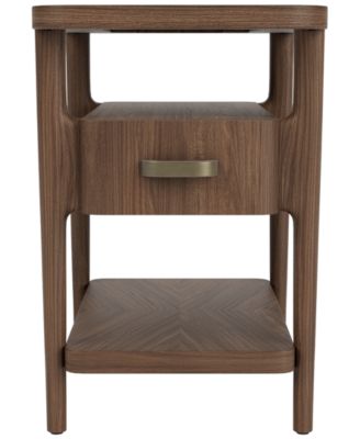 Amelie 16" Wood Modern Chairside Table