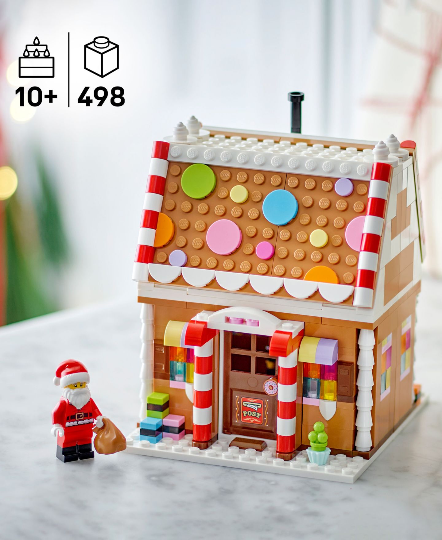 LEGO® Конструктор LEGO Holidays Festive Gingerbread House 40809, 498 деталей, от 10 лет — фото 3