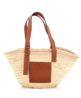 Medium Basket Tote Raffia