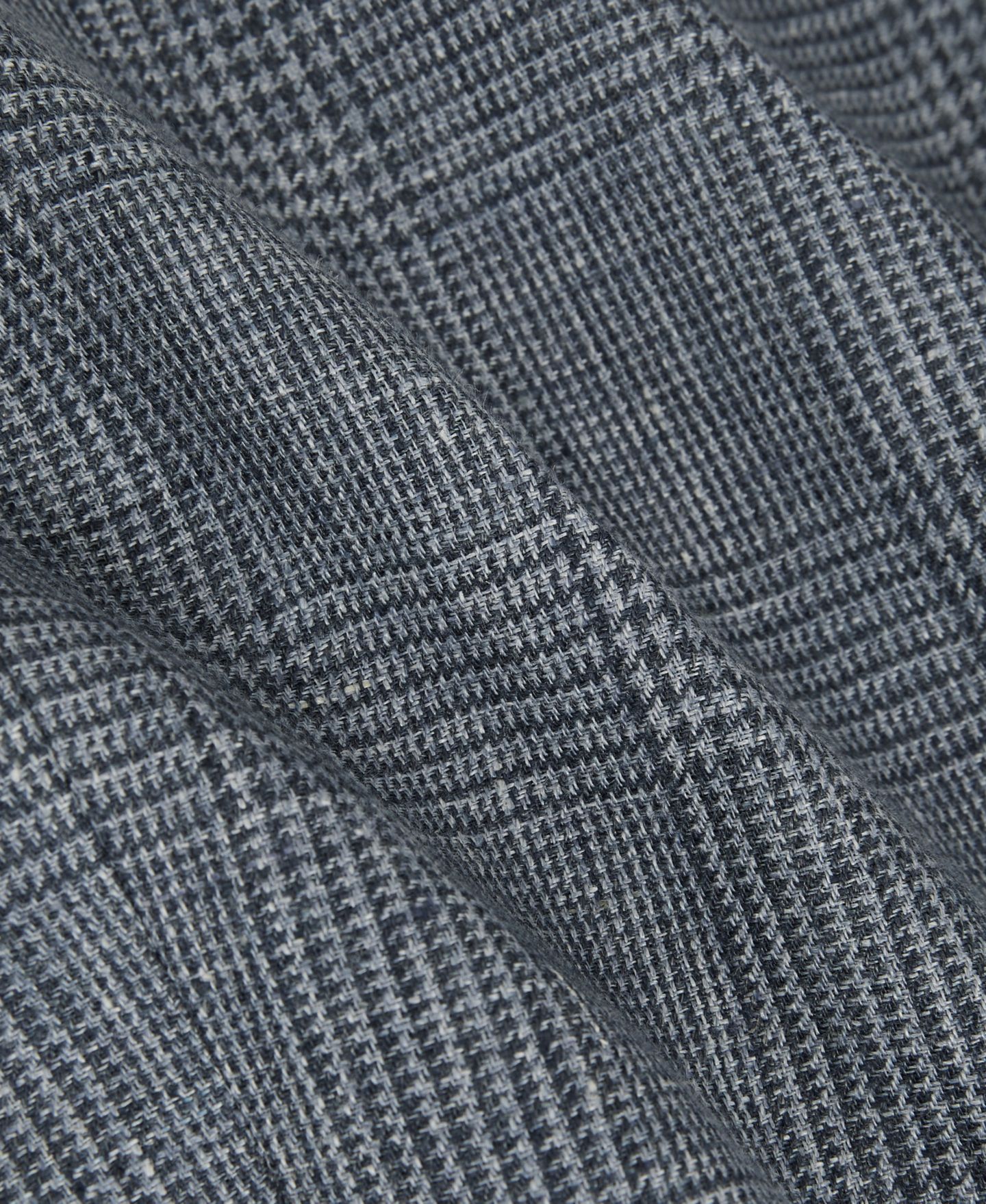 Мужской пиджак REISS Reef Single-Breasted Slim-Fit Prince of Wales Check Linen Blazer, цвет: Мягкий синий — фото 4