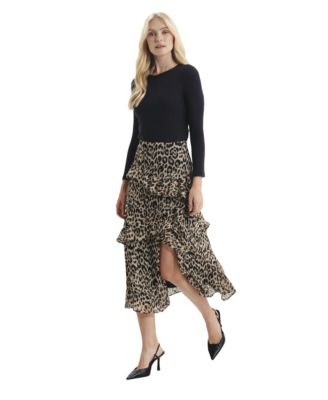 Women's Kat Printed Chiffon Midi Skirt