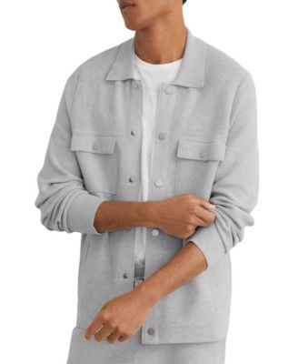 Men's Plaistow R-Flex Textured Milano-Knit Relaxed-Fit Overshirt