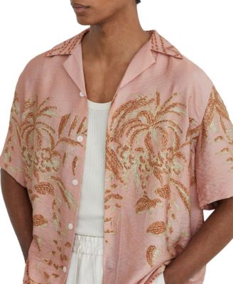 Men's Camino Cuban-Collar Short-Sleeve Shirt