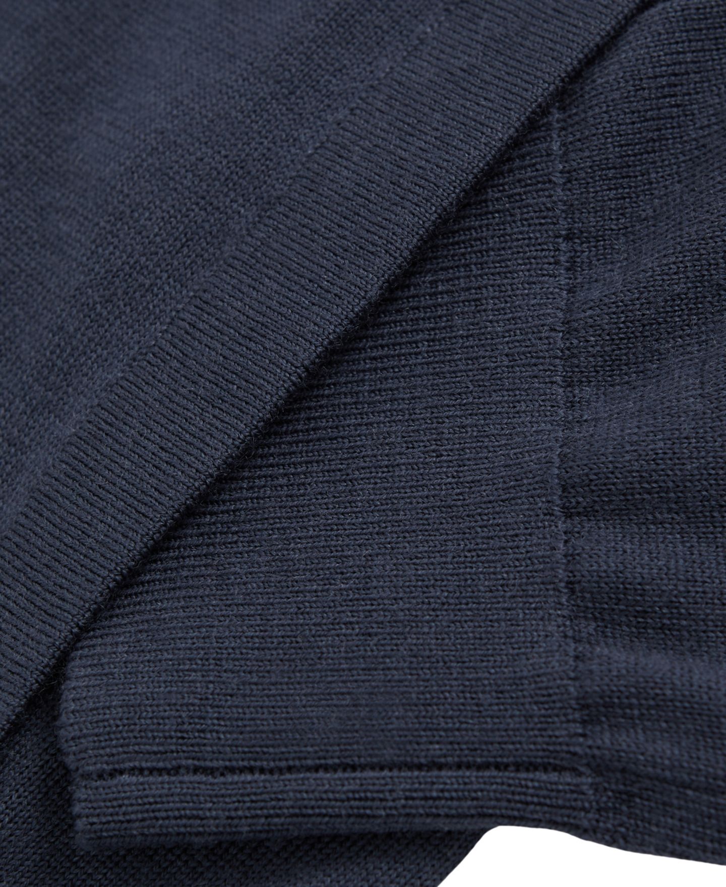 Мужской кардиган из мериносовой шерсти Reiss Hampshire на молнии с воротником-воронкой, цвет: Полуночный тёмно-синий — фото 3