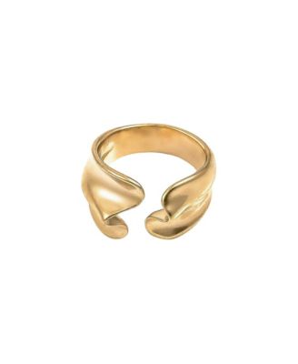 Gold-Tone Brooklyn Geometric Open Adjustable Ring