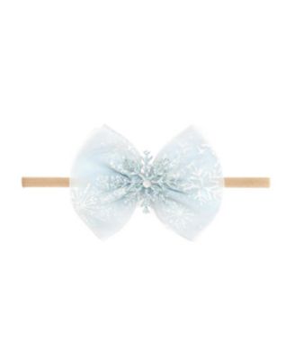 Baby Girls Glitter Snowflake Bow Headband