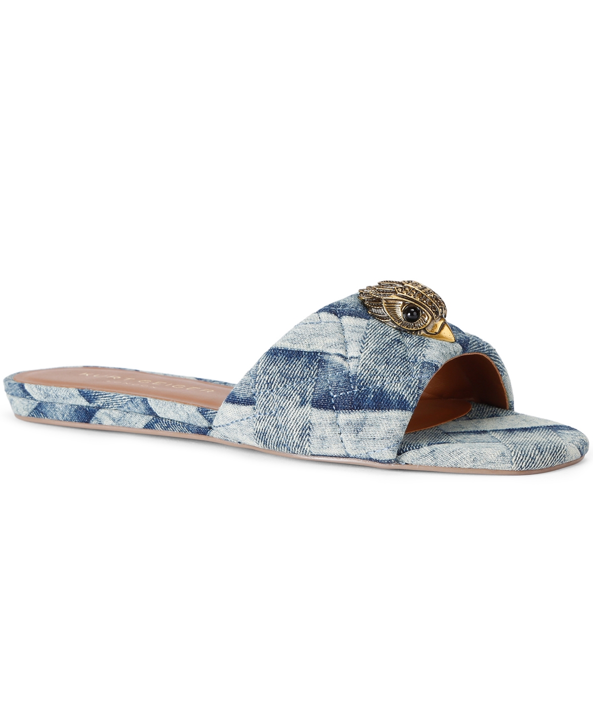 Kurt Geiger London Women's Kensington Flat Embellished Sandals - Navy