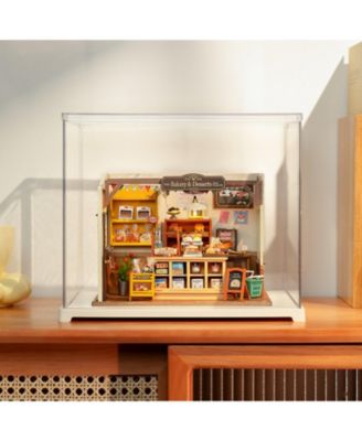Clear Dust-Proof Display Case, 11.3" x 9.3" x 9.61", 6-Piece, Ages 14+